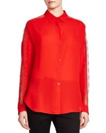 The Kooples Lace-Detail Shirt at Bloomingdales